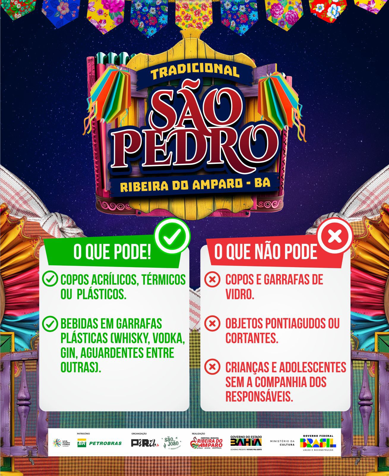 ORIENTAÇÃO TRADICIONAL SÃO PEDRO DE RIBEIRA DO AMPARO-BAHIA. DIAS 28, 29 E 30 DE JUNHO DE 2024